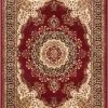Well Woven Mahal Traditional Orierntal Persian Medallion Red Rug Oriental & Persian