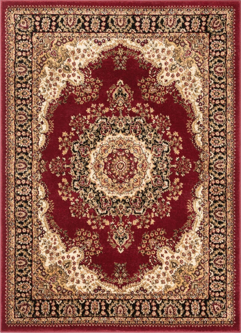 Well Woven Mahal Traditional Orierntal Persian Medallion Red Rug Oriental & Persian 1 Well Woven Mahal Traditional Orierntal Persian Medallion Red Rug Oriental & Persian