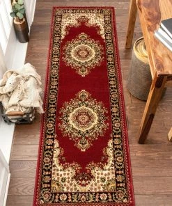 Well Woven Mahal Traditional Orierntal Persian Medallion Red Rug Oriental & Persian 15 Well Woven Mahal Traditional Orierntal Persian Medallion Red Rug Oriental & Persian