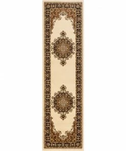 Well Woven Mahal Ivory Traditional Rug Oriental & Persian