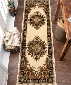 Well Woven Mahal Ivory Traditional Rug Oriental & Persian