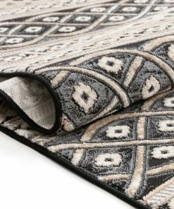 Well Woven Ashley Tribal Geometric Ivory High-Low Rug Global