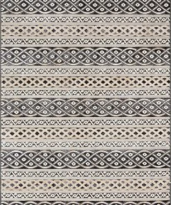 Well Woven Ashley Tribal Geometric Ivory High-Low Rug Global