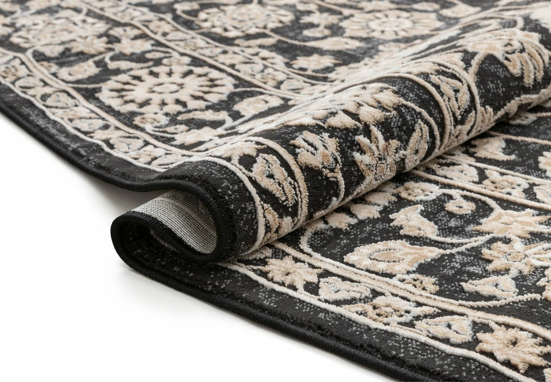 Well Woven Alexis Vintage Oriental Grey High-Low Rug 5 Well Woven Alexis Vintage Oriental Grey High-Low Rug