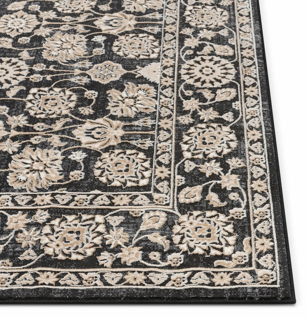 Well Woven Alexis Vintage Oriental Grey High-Low Rug 4 Well Woven Alexis Vintage Oriental Grey High-Low Rug