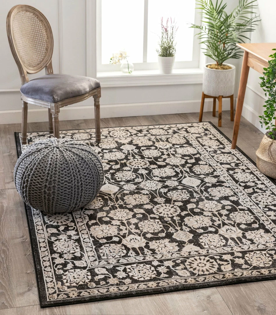 Well Woven Alexis Vintage Oriental Grey High-Low Rug 2 Well Woven Alexis Vintage Oriental Grey High-Low Rug