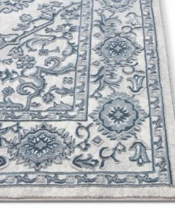 Well Woven Global Lauren Vintage Persian Medallion Grey High-Low Rug 5'3