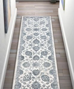 Well Woven Global Madison Vintage Floral Ivory High-Low Rug