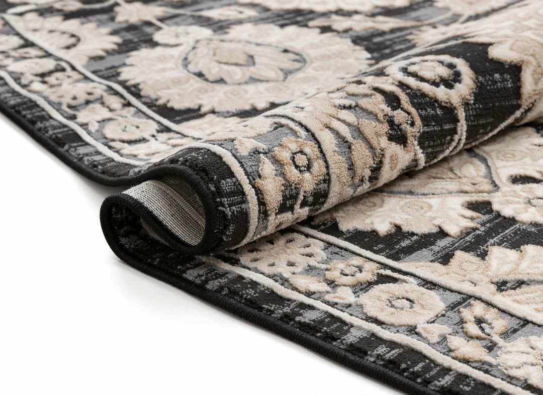 Well Woven Madison Vintage Floral Grey High-Low Rug 7 Well Woven Madison Vintage Floral Grey High-Low Rug