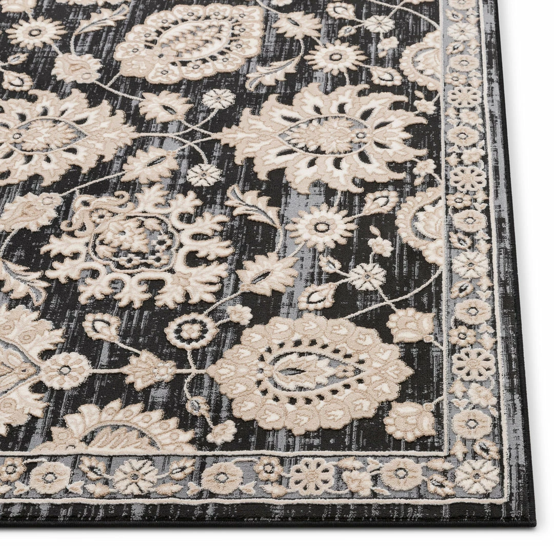 Well Woven Madison Vintage Floral Grey High-Low Rug 6 Well Woven Madison Vintage Floral Grey High-Low Rug