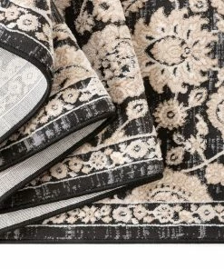 Well Woven Madison Vintage Floral Grey High-Low Rug 12 Well Woven Madison Vintage Floral Grey High-Low Rug