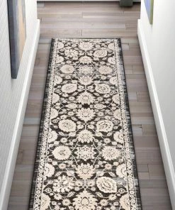 Well Woven Madison Vintage Floral Grey High-Low Rug 11 Well Woven Madison Vintage Floral Grey High-Low Rug