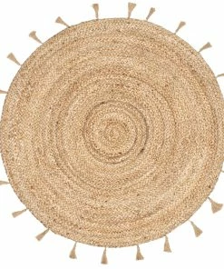 Well Woven Philomena Bohemian Hand-Braided Jute Natural Textured Rug