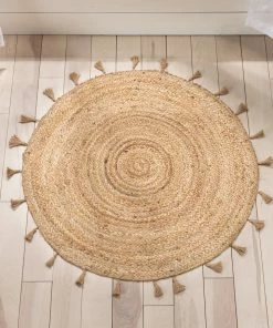 Well Woven Philomena Bohemian Hand-Braided Jute Natural Textured Rug