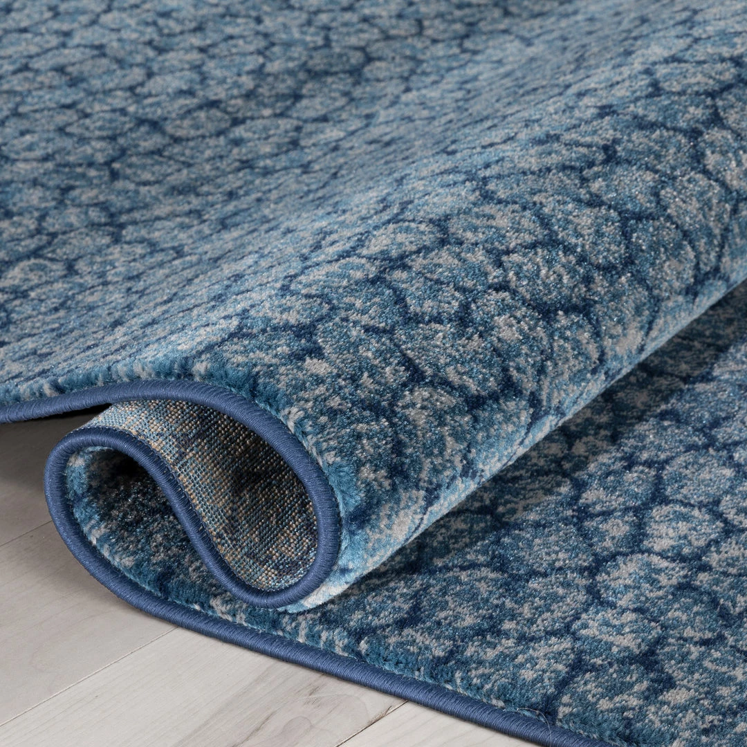 Well Woven Asher Modern Pebbled Blue Soft Rug 6 Well Woven Asher Modern Pebbled Blue Soft Rug