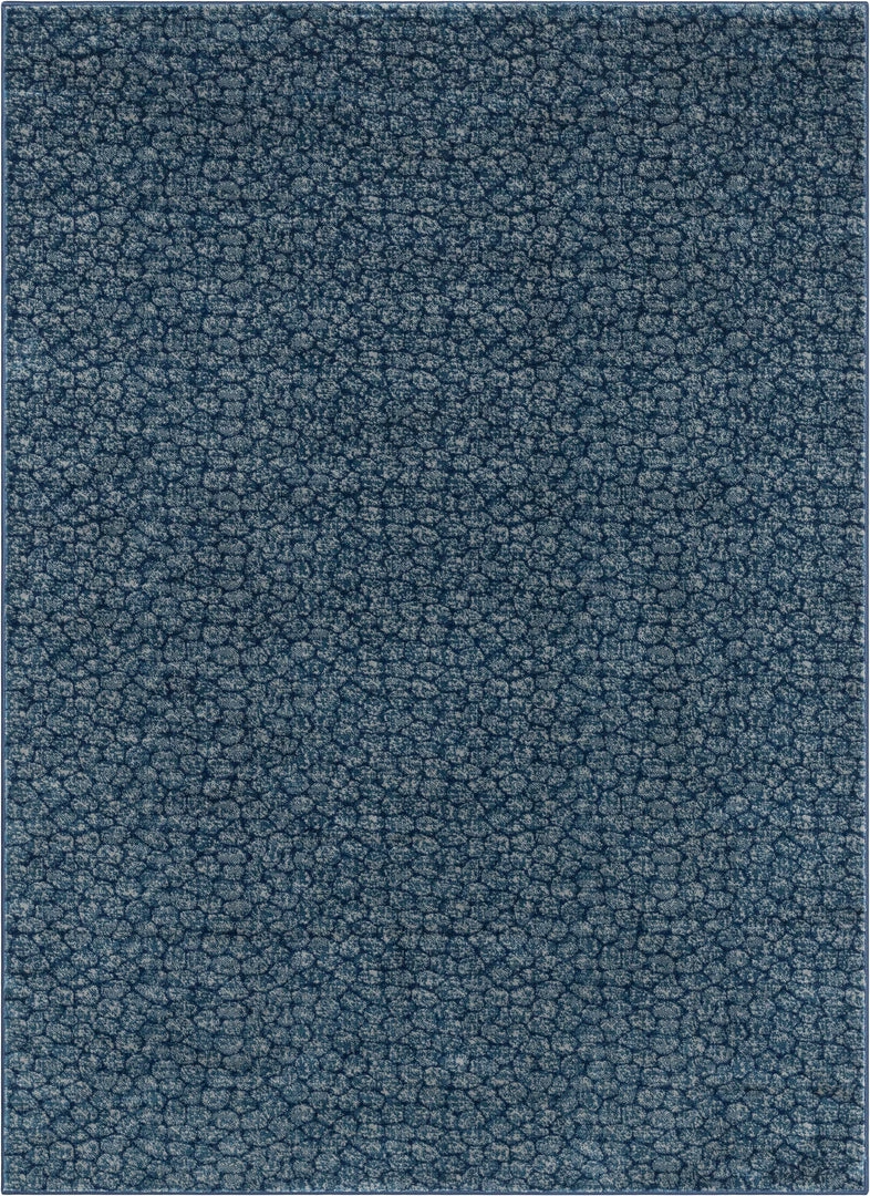 Well Woven Asher Modern Pebbled Blue Soft Rug 2 Well Woven Asher Modern Pebbled Blue Soft Rug