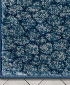 Well Woven Custom Size Runner Asher Modern Pebbled Blue Choose Your Width X Choose Your Length Hallway Runner Rug