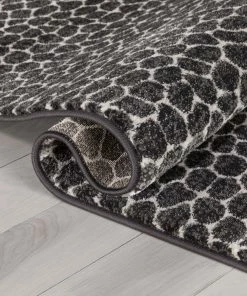 Well Woven Tribal Asher Modern Pebbled Brown Soft Rug