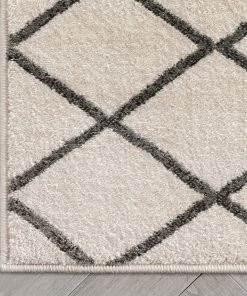 Well Woven Aiden Trellis Modern Ivory Soft Rug