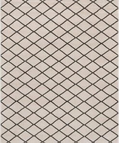 Well Woven Aiden Trellis Modern Ivory Soft Rug