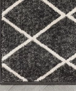 Well Woven Tribal Aiden Trellis Modern Dark Grey Soft Rug 12 Well Woven Tribal Aiden Trellis Modern Dark Grey Soft Rug
