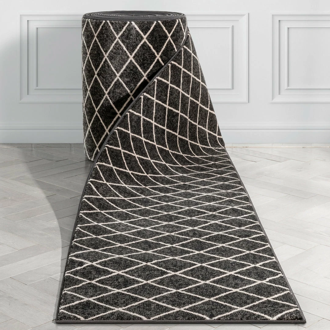 Well Woven Custom Size Runner Aiden Trellis Modern Dark Grey Choose Your Width X Choose Your Length Hallway Runner Rug Tribal 1 Well Woven Custom Size Runner Aiden Trellis Modern Dark Grey Choose Your Width X Choose Your Length Hallway Runner Rug Tribal
