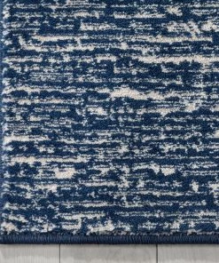 Well Woven Owen Striation Modern Blue Soft Rug
