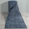 Well Woven Custom Size Runner Owen Striation Modern Blue Choose Your Width X Choose Your Length Hallway Runner Rug Tribal