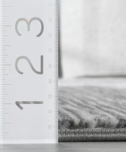 Well Woven Owen Striation Modern Dark Grey Soft Rug Tribal