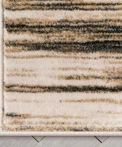 Well Woven Custom Size Runner Sebastian Striation Modern Ivory Brown Choose Your Width X Choose Your Length Hallway Runner Rug