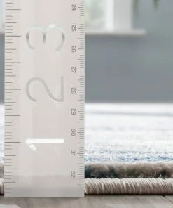 Well Woven Sebastian Striation Modern Blue Ivory Soft Rug