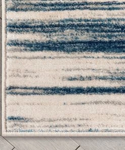 Well Woven Custom Size Runner Sebastian Striation Modern Blue Ivory Choose Your Width X Choose Your Length Hallway Runner Rug Tribal