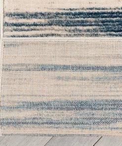 Well Woven Custom Size Runner Sebastian Striation Modern Blue Ivory Choose Your Width X Choose Your Length Hallway Runner Rug Tribal