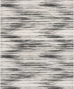 Well Woven Tribal Sebastian Striation Modern Grey Soft Rug