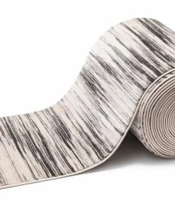 Well Woven Tribal Custom Size Runner Sebastian Striation Modern Grey Choose Your Width X Choose Your Length Hallway Runner Rug