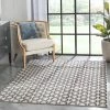 Well Woven Levi Modern Geometric Ivory Grey Soft Rug Tribal