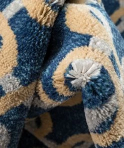 Well Woven Levi Modern Geometric Blue Ivory Soft Rug