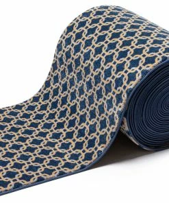 Well Woven Tribal Custom Size Runner Levi Modern Geometric Blue Ivory Choose Your Width X Choose Your Length Hallway Runner Rug