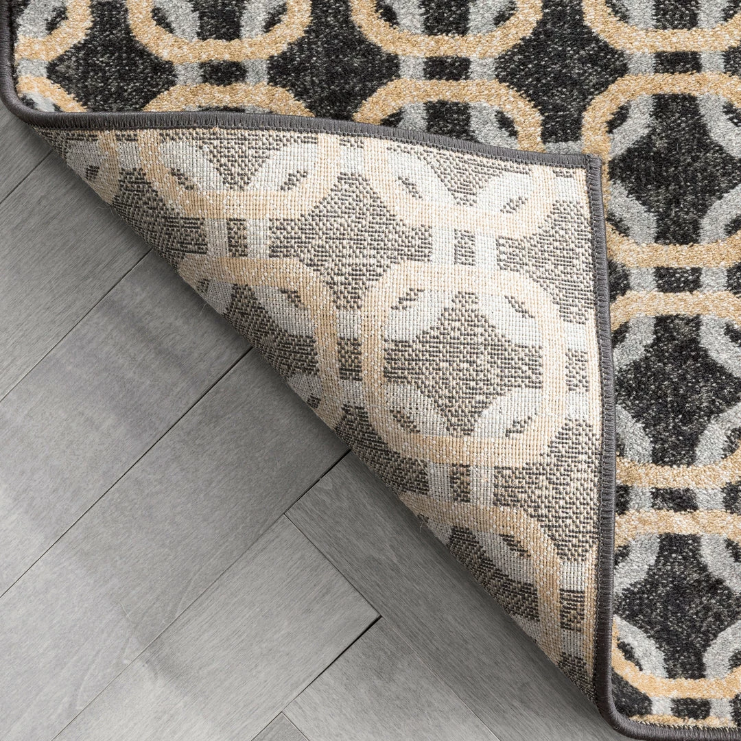 Well Woven Levi Modern Geometric Grey Gold Soft Rug Tribal 5 Well Woven Levi Modern Geometric Grey Gold Soft Rug Tribal