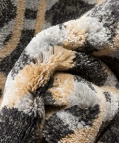 Well Woven Levi Modern Geometric Grey Gold Soft Rug Tribal 11 Well Woven Levi Modern Geometric Grey Gold Soft Rug Tribal