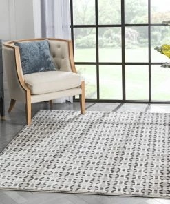 Well Woven Wyatt Modern Geometric Light Grey Soft Rug