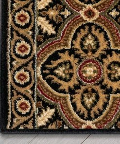 Well Woven Tribal Custom Size Runner Silas Oriental Persian Traditional Black Brown Choose Your Width X Choose Your Length Hallway Runner Rug