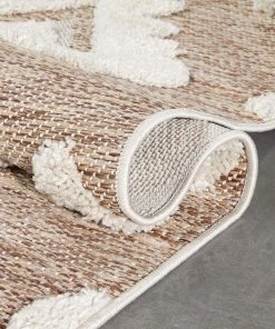 Well Woven Chiara Tribal Moroccan Beige High-Low Flat-Weave Rug