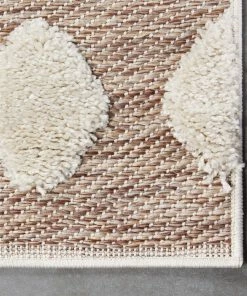 Well Woven Chiara Tribal Moroccan Beige High-Low Flat-Weave Rug