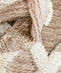 Well Woven Chiara Tribal Moroccan Beige High-Low Flat-Weave Rug