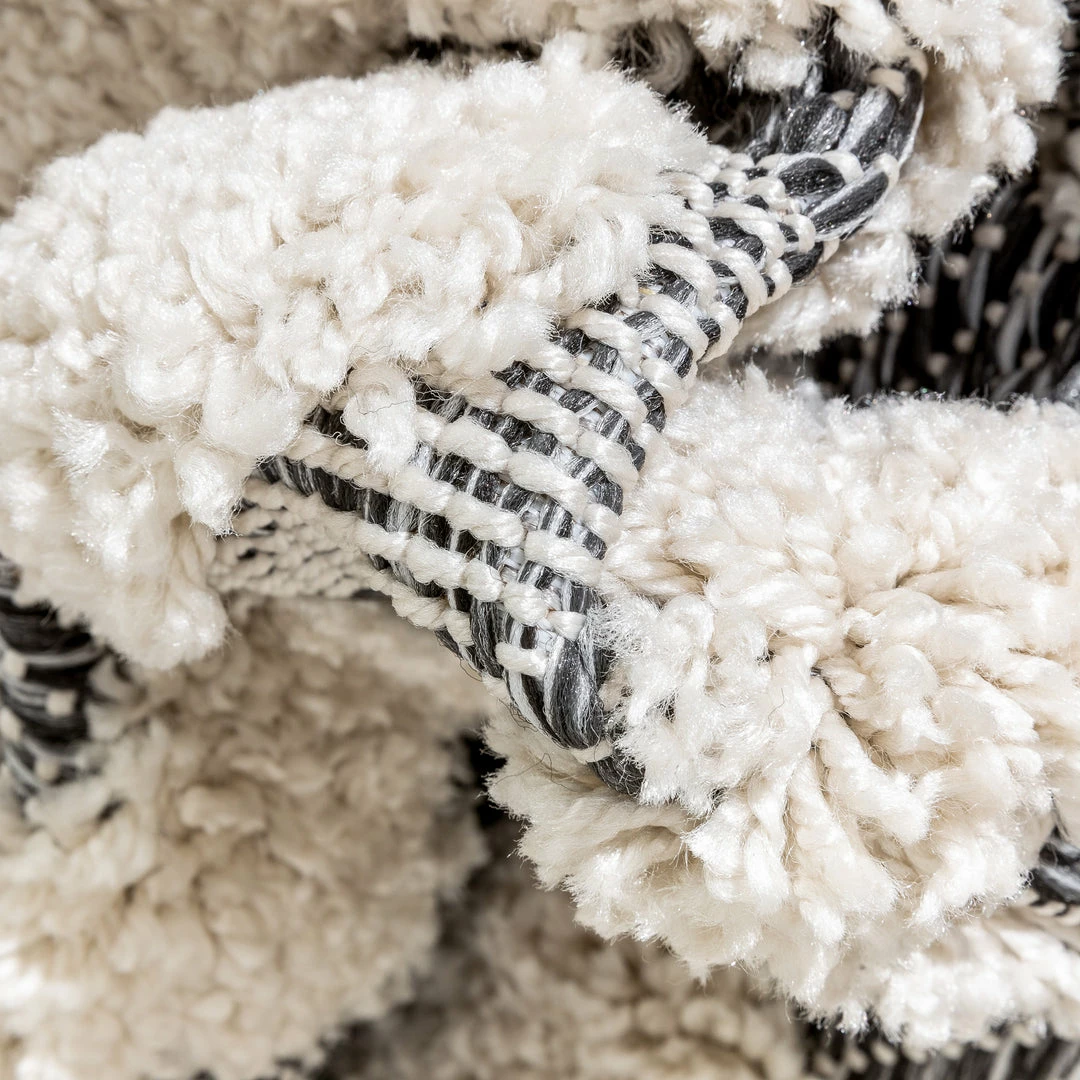 Well Woven Global Chiara Tribal Moroccan Grey High-Low Flat-Weave Rug 3 Well Woven Global Chiara Tribal Moroccan Grey High-Low Flat-Weave Rug