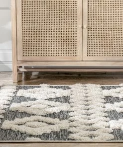 Well Woven Global Chiara Tribal Moroccan Grey High-Low Flat-Weave Rug 25 Well Woven Global Chiara Tribal Moroccan Grey High-Low Flat-Weave Rug