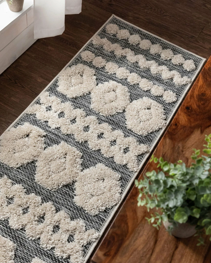 Well Woven Global Chiara Tribal Moroccan Grey High-Low Flat-Weave Rug 17 Well Woven Global Chiara Tribal Moroccan Grey High-Low Flat-Weave Rug