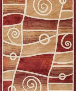 Well Woven Springfield Red Modern Rug