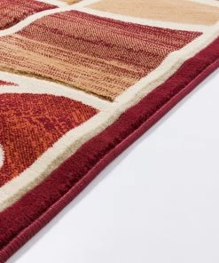 Well Woven Springfield Red Modern Rug